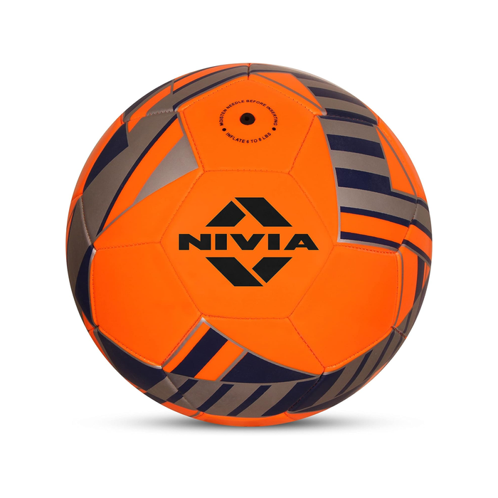 Nivia Blade Machine Stitched Football Orange Size-3