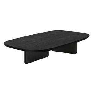 Familand 100cm Solid Wood Coffee Table In Black