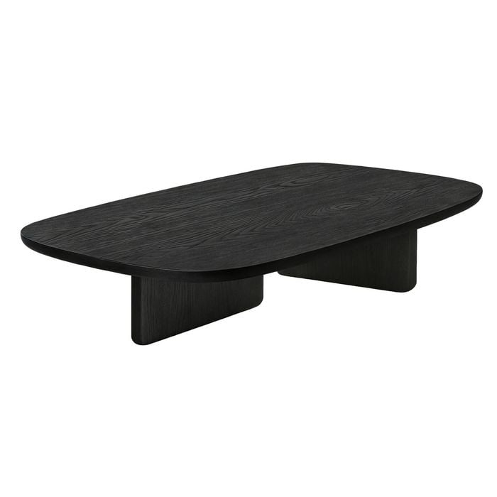 Familand 100cm Solid Wood Coffee Table In Black