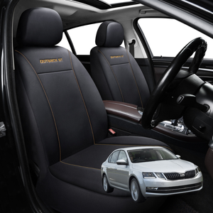 Car Seat Cover for Skoda Superb 2015 - Current (B8, typ 3V) - Black-Front Only