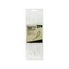 Click 200mm White Releasable Cable Tie - 25 Pack