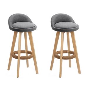 Artiss 2x Bar Stools Grey