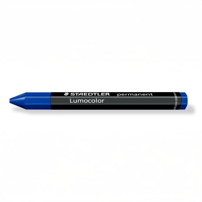 Staedtler Blue Lumocolor Permanent Omnigraph Crayon - Box of 12