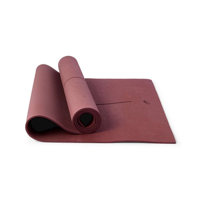 Decathlon - Beginner Yoga Mat 180 Cm X 50 Cm X 5 Mm - Brown - One Size