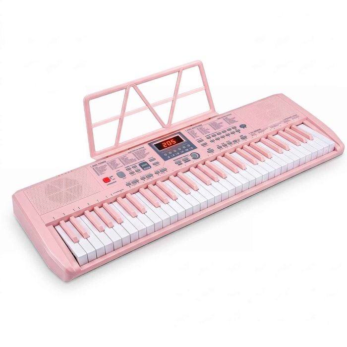 Costway 61Key Kid Electronic Keyboard Portable Digital Piano Pink