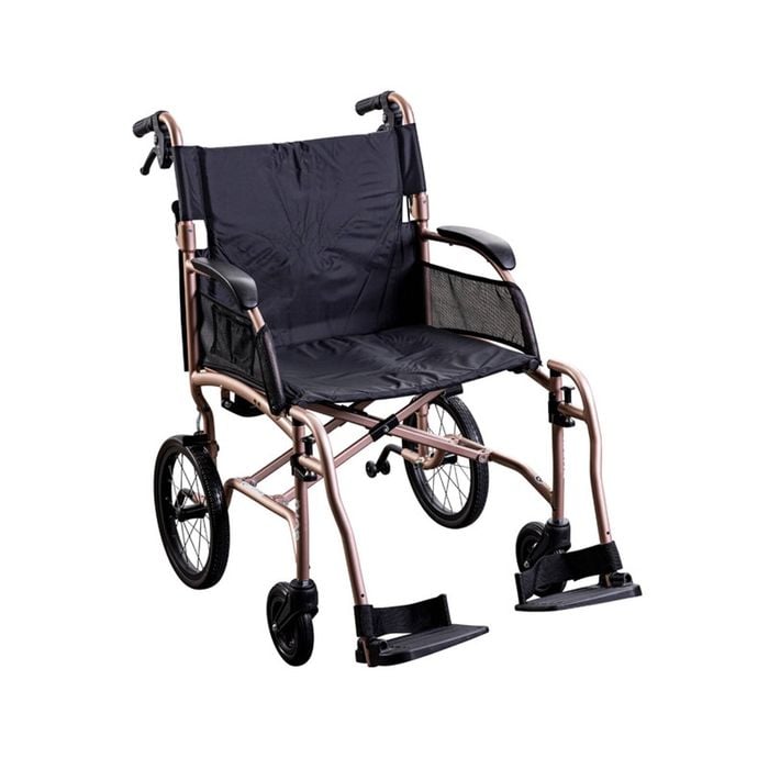 Unicare Health-510mm-Rose Gold-Aura-Lightweight Transit Wheelchair