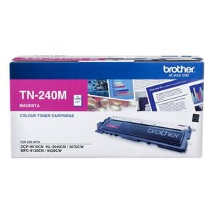 Brother TN-240M Magenta Laser Toner Cartridge - Compatible with HL-3040CN, 3045CN, 3070CW, 3075CW, DCP-9010CN, MFC-9120CN