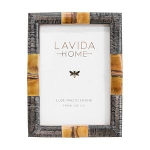 Lvd 5x7 Inch Giselle Natural Horn/bamboo Picture/photo Frame 20.32x15.24x1.91cm