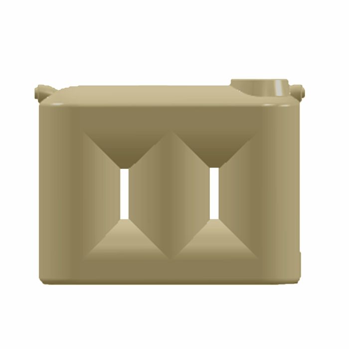 Clark 2000L Poly Slim Water Tank - Wheat