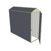 Build-a-Shed 0.8 x 2.3 x 2.1m Gable Single Hinged Door Shed - Grey