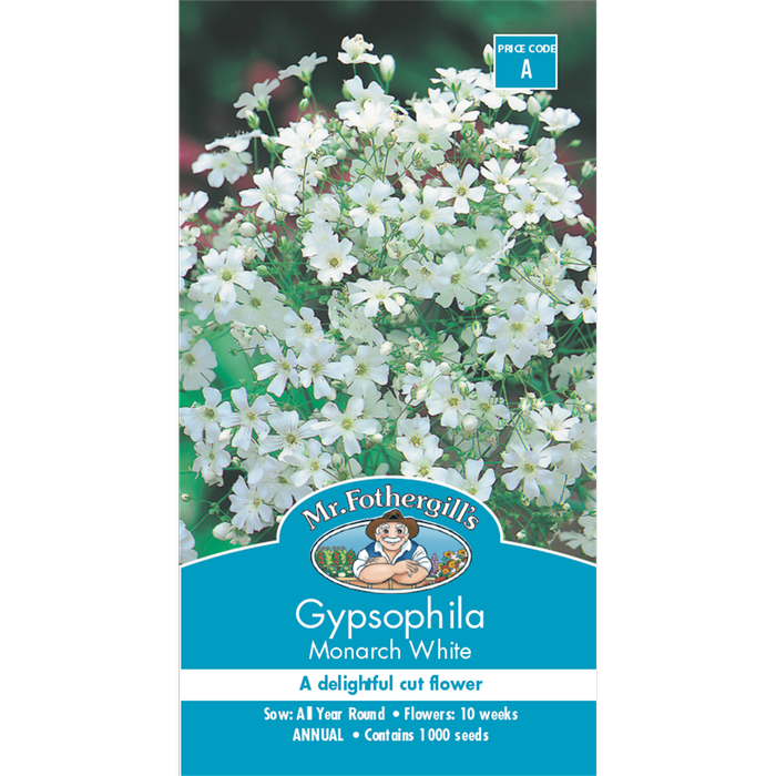 Mr Fothergill's Gypsophila Monarch White Flower Seeds