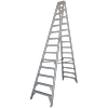 Indalex 4.3m 150KG Pro Series Industrial Aluminium Double Sided Step Ladder