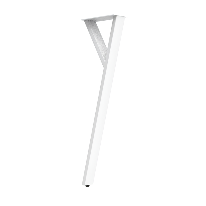 Rapid 210 x 710 x 80mm White Soho Y Table Leg