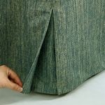 CottonMore Premium Quality Bed Skirt Valance including Cotton Fabric Go Over Bed Base Green - Queen