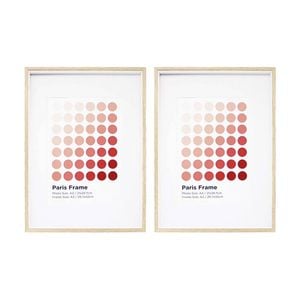 2PK Braz A3 Paris Image Photo Document Display Frame 29.7x42cm Beech