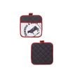 Ladelle Country Cattle Set of 2 Pot Holders 21 x 21 cm