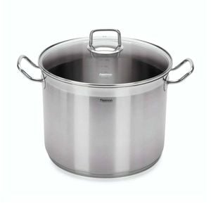 Fissman Stockpot Tahara Series Stainless Steel With Glass Lid 13.2L