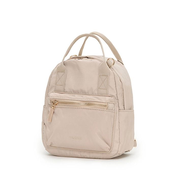 Tosca Mini Utility Compact Carry Bag Beige w/Strap Loops