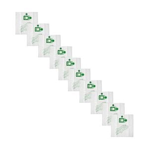 10pc Numatic Hepaflo Vacuum Cleaner Bags Pack For Nvm3ah Model White