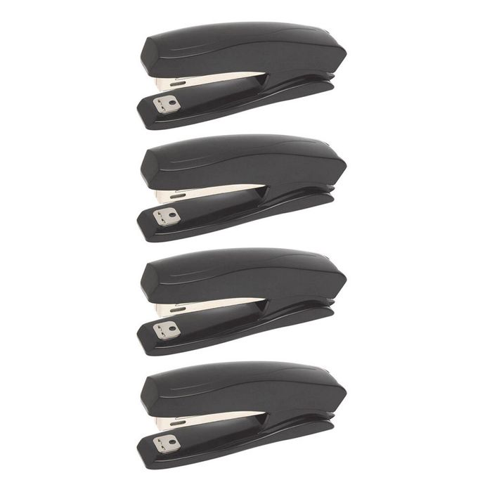 4pk Marbig No.10 16 Sheets Full Strip Stapler Paper Binder Office/school Black