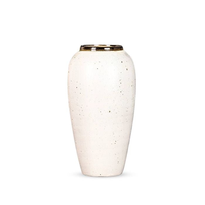 SOGA 35x17cm Ceramic Vase – White