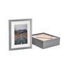 Nicola Spring Photo Frames with 5" x 7" Mount - 8" x 10" - Grey - Pack of 5