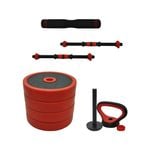 10kg Cast Iron All-in-one Multi-function Barbell Dumbbell Kettlebell Weight Set