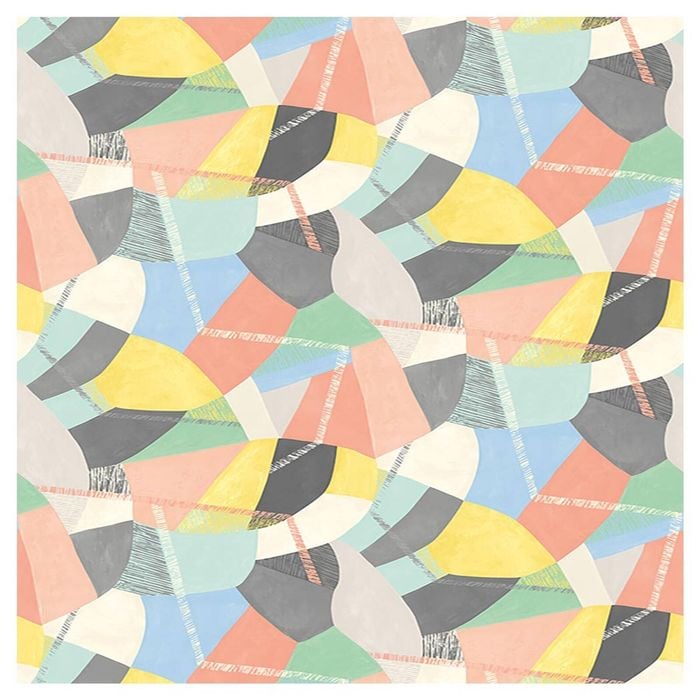 Abstract Geo - Pastel Pop Ohpopsi Wallpaper 10m by 50cm