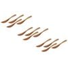 3x 4pc Davis & Waddell Acacia Wood Spreader Set Natural 17x2cm