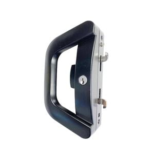 Lockwood Black Albany Endeavour Sliding Door Lock Surface Mounted Deadlocking