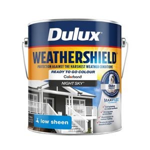 Dulux 4L Night Sky Low Sheen Weathershield Exterior Paint
