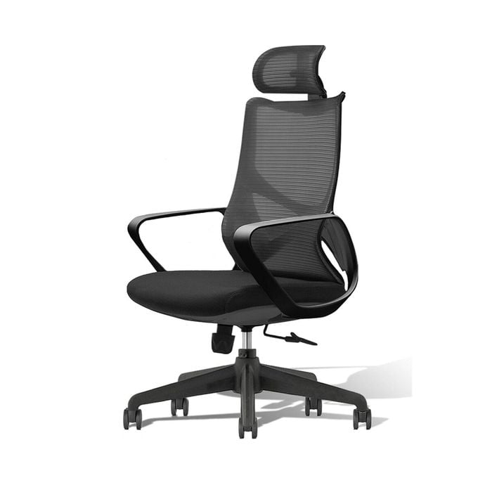 Miuz Cosmo Ergonomic Office Chair With Headrest Adjustable Breathable Mesh Black