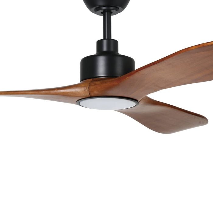 Eglo Currumbin Fan Light Kit 20w Led Tri-col Black