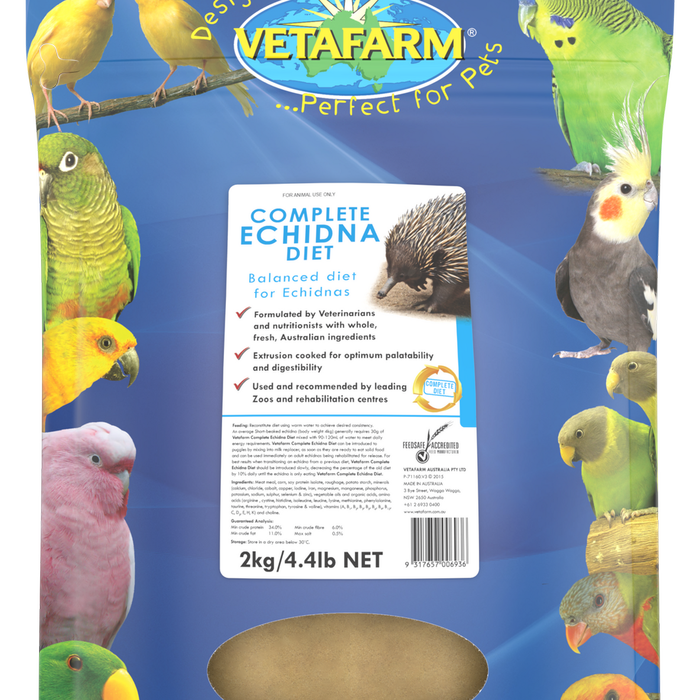 Vetafarm Complete Echidna Diet Balanced Feed 2kg