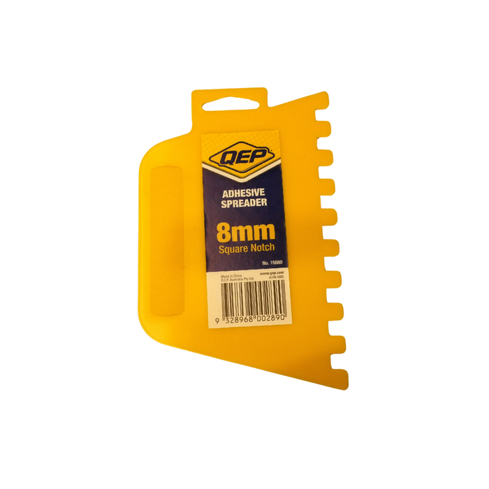 QEP 8mm Square Notch Plastic Adhesive Spreader