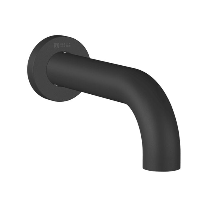 Gareth Ashton Black Lucia Curved Basin/Bath Spout WELS 4 Star 7 L/min