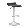 Urban Style Craig Bar Stools Gas Lift Chrome Black Pair