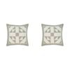 2PK Linen House Una Eucalyptus European Pillowcase 65x65cm