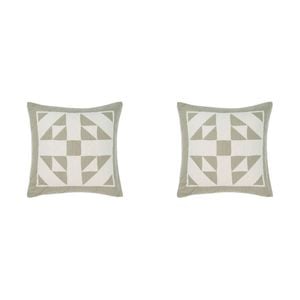 2PK Linen House Una Eucalyptus European Pillowcase 65x65cm