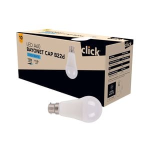Click A60 BC LED 1400lm Cool White 11.9W Globe - 10 Pack