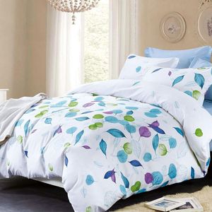 Fabric Fantastic Leaves King Size Quilt/doona/duvet Cover Set