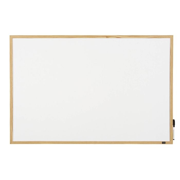 Quartet 90x60cm Melamine Writing Board w/ Pine Frame
