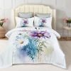 Fabric Fantastic Super King Size Marrea Floral Quilt/Doona/Duvet Cover Set