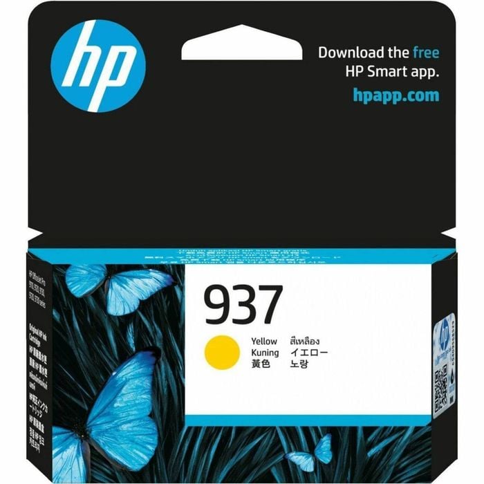 Hp 937 Original Standard Yield Inkjet Ink Cartridge - Yellow - 1 Pack - 800 Standard Pages
