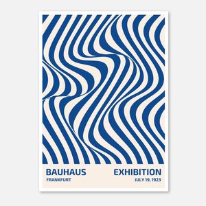 Galrie Bauhaus Exhibition Poster from Frankfurt 1923 - Vintage Art Print for Modern Decor, Poster Only, 50 x 70cm (20 x 28inch)