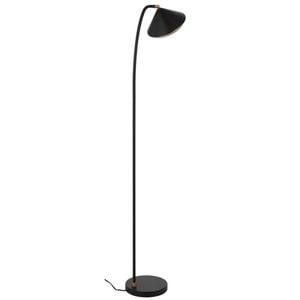 Telbix Larson Modern Standing Floor Lamp Light Metal Black Matte