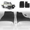 6D Diamond Car Floor Mats for Toyota LandCruiser 79 Series Single Cab 2012-Current-Front Set-Black-Outback GT