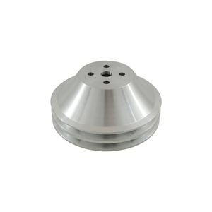 SB Chev Aluminium Water Pump Pulley 2 Groove suits Short Water Pump
