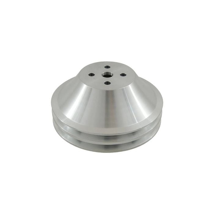 SB Chev Aluminium Water Pump Pulley 2 Groove suits Short Water Pump