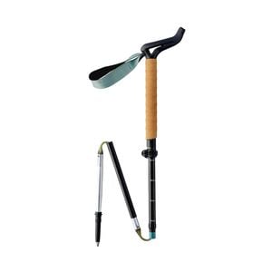 Decathlon - 1 Ultra-Compact Trekking Pole-Stick - Mt900 Ergonomic - Black - One Size
